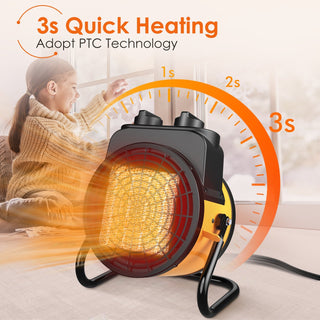 1500W Portable Heater Fan - Outdoor Space Heater