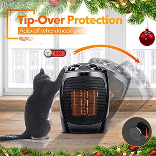 Portable Room Heater Indoor Use - 1500W Quiet Fast