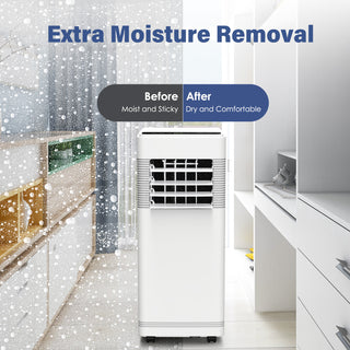 12000 BTU Portable Air Conditioner with Dehumidifier and Fan, Up to 550Sq.ft- NPF-08C