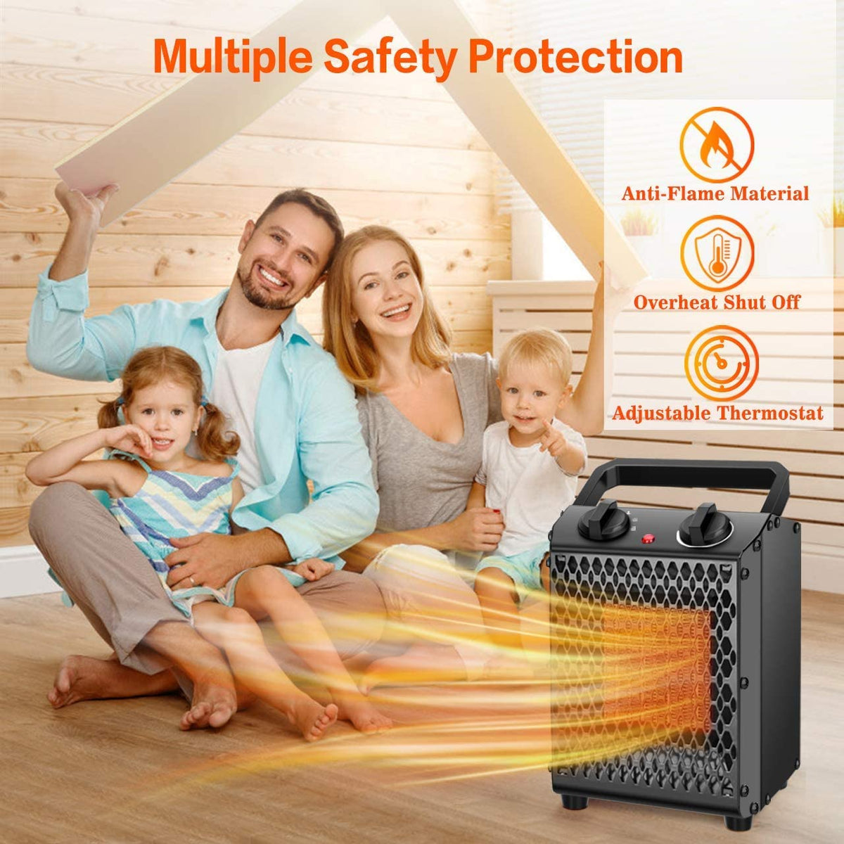 The anti-scalding design of the Air Choice heater