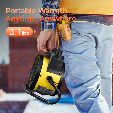 Lightweight 3.1 lb AirChoice PTC-1500R portable space heater