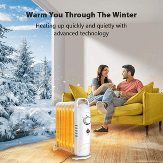 Oil Heater, 700W Portable Electric Space Heaters