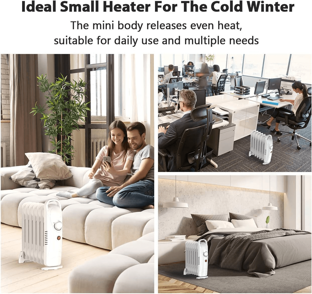 Oil Heater, 700W Portable Electric Space Heaters – airchoiceappliances
