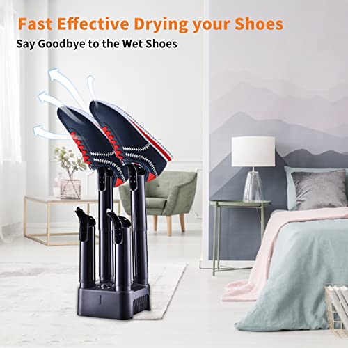 Shoe Dryer for Work Boot, Heavy Duty Boot Dryer with 4 Mode Selection, 4  Hoses Air Supply & Time Settings, Electric Auto Warmer & 4 Flexible Tubes 