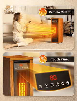 Air Choice Infrared Space Heater, 1500W PTC Portable Electric Heaters