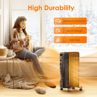 Air Choice Oil Heater, 1500W Portable Electric Space Heaters