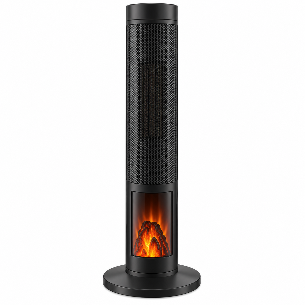 KPT-1606F tower space heater with flame effect